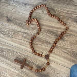 4 foot wooden rosary